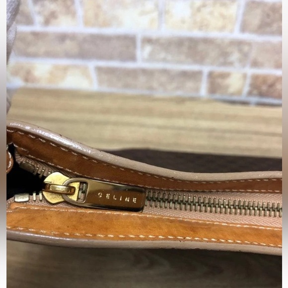 Celine Brown and Tan Shoulder Bag - Picture 7 of 15